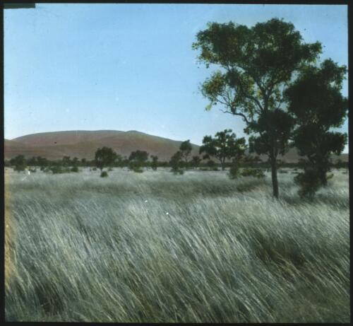 Mount Stuart [transparency] : a lantern slide used in lectures on all Australian Inland Mission activities / [John Flynn?]