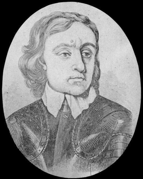 Portrait of Oliver Cromwell [transparency] : part of a lantern slide lecture collection, 1926 / [John Flynn?]