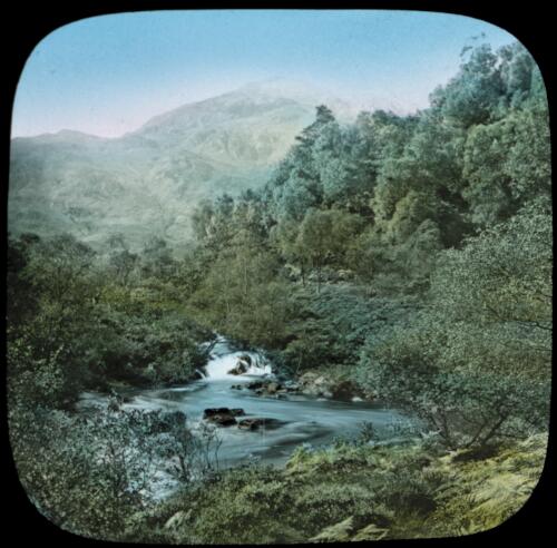 Pass of the Trossachs and Ben Venue, Highlands of Scotland [transparency] : a lantern slide used by John Flynn in lectures / [John Flynn]