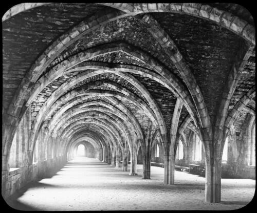 Cloisters, Fountains Abbey [transparency] / G.W.W