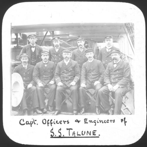Capt. [i.e.Captain] officers & engineers of S.S. Talune [transparency]
