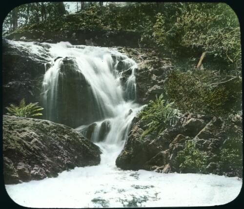 Young's Creek Falls [transparency] : a lantern slide from John Flynn's missionary days in Gippsland 1906-7 / John Flynn