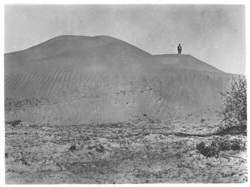 Sand hills North-West of Birdsville [picture] : part of scenes of far western Queensland, Fred McKay Gulf Patrol 1937 / [John Flynn?]