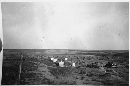 Cemetery, Birdsville, Queensland [picture] : part of scenes of the Gulf Patrol and general scenes / [John Flynn?]