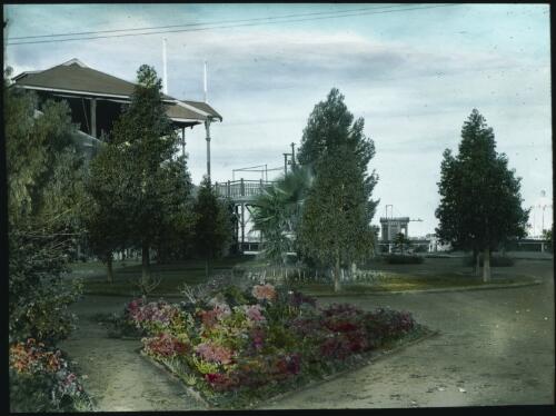 Grand stand [transparency] : part of a lantern slide lecture collection / [John Flynn?]