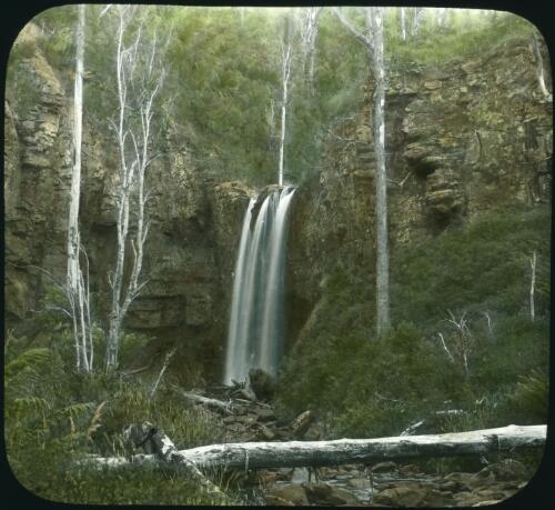 View of Hopetoun Falls [transparency] : a lantern slide from John Flynn's missionary days in Gippsland 1906-7 / John Flynn