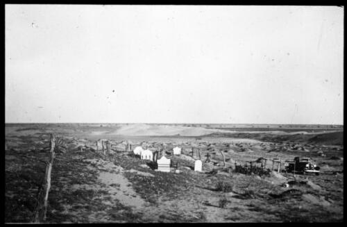 The cemetery, Birdsville, Queensland [transparency] : general Australian Inland Mission scenes / [John Flynn?]