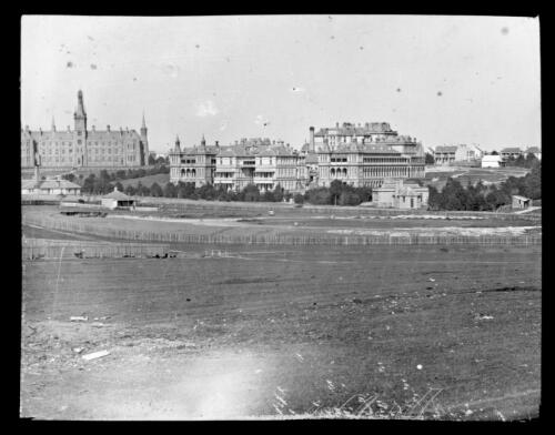 Saint Andrews College, Royal Prince Alfred Hospital and the University of Sydney Oval [transparency] : a variety of Sydney and country scenes / G.W.W