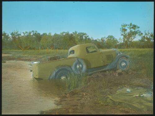 On track to Birdsville, Queensland [transparency] : scenes from the Gulf Patrol and other general scenes / [John Flynn?]