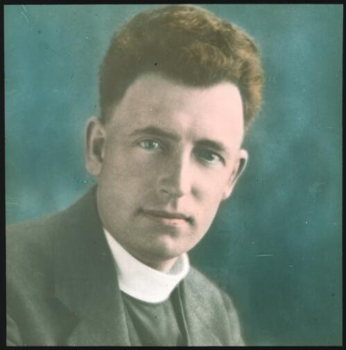 Portrait of an unidentified clergyman, [2] [transparency] / [John Flynn?]