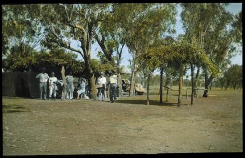 Race meeting at Fitzroy Crossing, Western Australia [transparency] : scenes from the North Australia Patrol and other general scenes, 1937-1942 / [John Flynn?]
