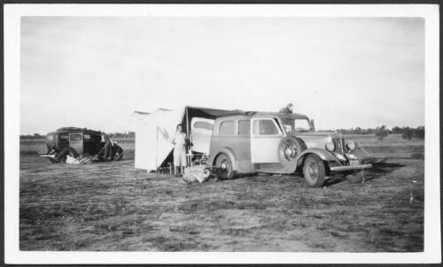 Breaking camp half way between Winton and Cloncurry, Western Queensland [picture] : photographs taken by C.T.F. Goy during his North Australia patrol, 1937-1942 / C.T.F. Goy