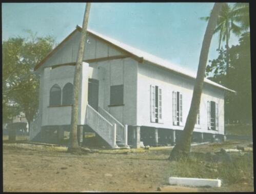Unidentified church, Thursday Island, Queensland [transparency] / [John Flynn?]