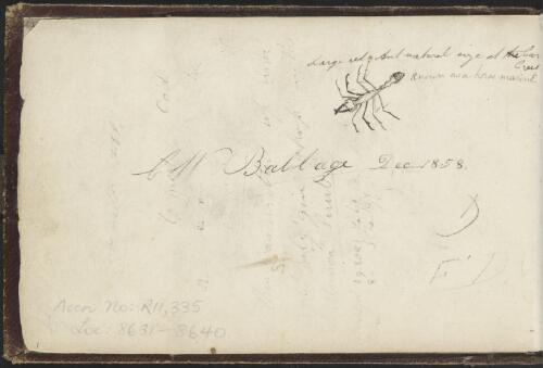 Sketchbook kept by C.W. Babbage when accompanying his father B.H. Babbage on surveying expeditions, 1857-1862 [picture] / C.W. Babbage