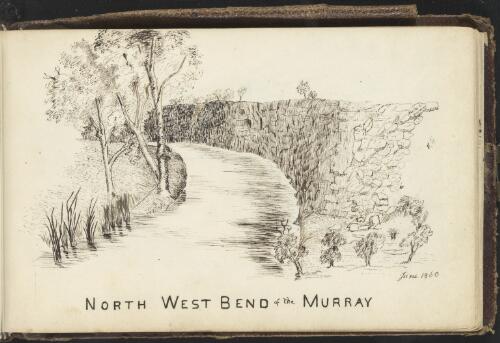 North west bend of the Murray River, South Australia, June 1860 [picture] / C. W. Babbage