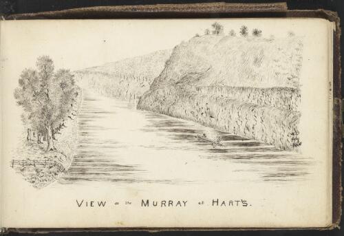 View on the Murray River from Hart's station, South Australia, ca. 1860 [picture] / C. W. Babbage