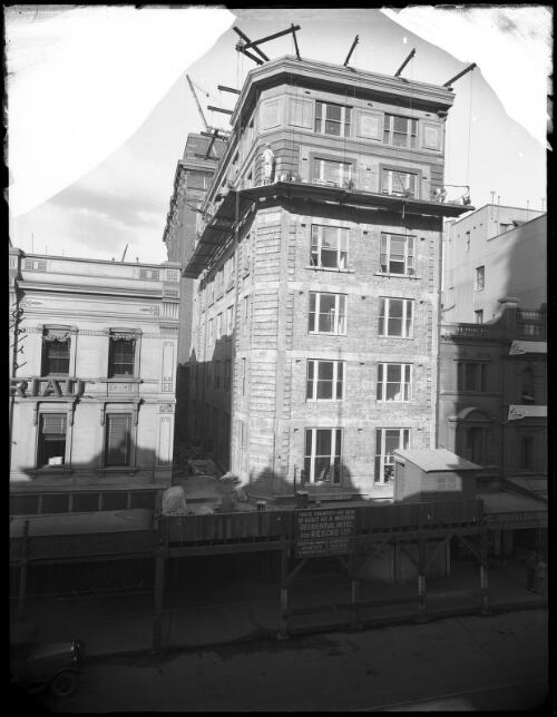 Construction work of a modern residential hotel for Resch's Ltd. [picture] / A.G. Foster
