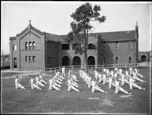 School students participating in physical education [picture] / A.G. Foster