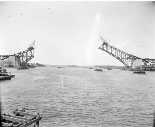 Sydney Harbour Bridge construction [8] [picture] / A.G. Foster