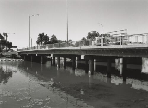 Bridge over Wimmera River from south, Horsham. 1995 [picture] / Joyce Evans