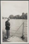 Portrait of Henry J. Deane standing near a river, 1937 [picture]