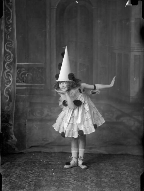Child posing in Pierrot costume [picture] / Arthur William Emmerton