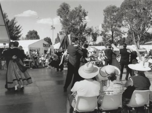 National Folk Festival Canberra: Slovenian Folk dancers on the Piazza, Easter 1997 [picture] / Brendan Bell