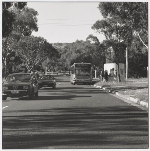 Bus stop at Torrens, Canberra [picture] / Loui Seselja