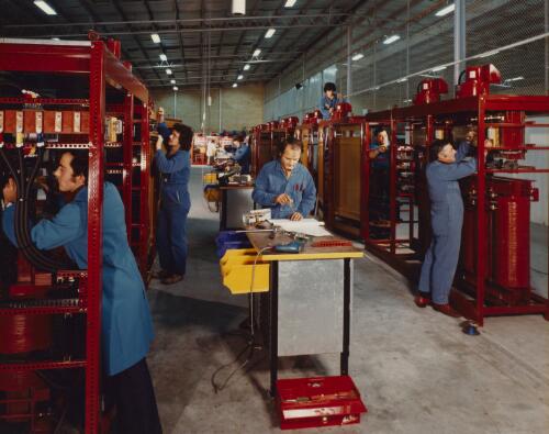 Electrical engineers at Thycon Industries, Brunswick, Victoria, 1979, 2 [picture] / Wolfgang Sievers