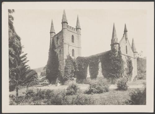 The church, Port Arthur, Tasmania, ca. 1913?, 2 [picture] / J.W. Beattie