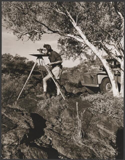 Swedish surveyor for Hamersley Iron in the Pilbara, Western Australia, 1974 [picture] / Wolfgang Sievers