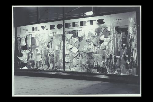 Display window at H.V. Roberts ladies' wear, Williamstown, Victoria, 1946, 2 [picture] / John Archer Roberts