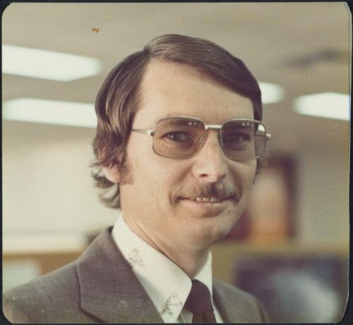 Geoff Smiley, Director of Court Counselling, Brisbane, 1976 [picture] / D.J. McKenzie