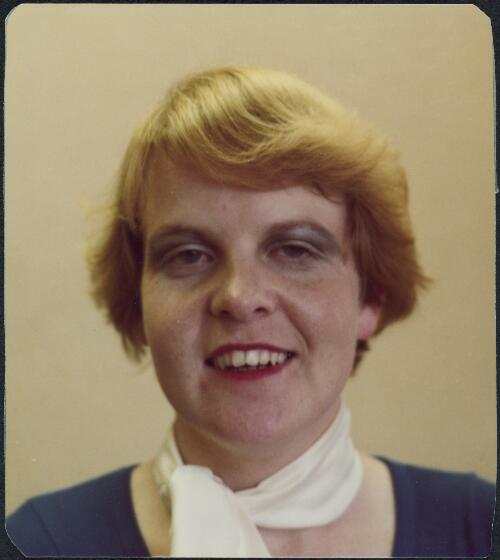 Lilia Szarski, counsellor, Melbourne, 1978? [picture] / D.J. McKenzie