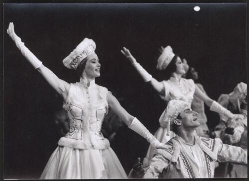 Janet Karin, Douglas Gilchrist, (Rhyll Kennell behind), Mazurka, in the Australian Ballet production of Swan Lake (?) [picture] / Derek S. Duparcq