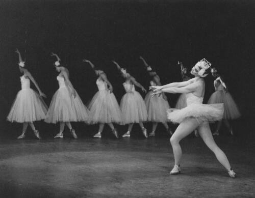 Janet Karin with corps de ballet in Swan Lake, Victorian Ballet Guild, Palais Theatre, 1962 [1] [picture] / photography by Eric Smith