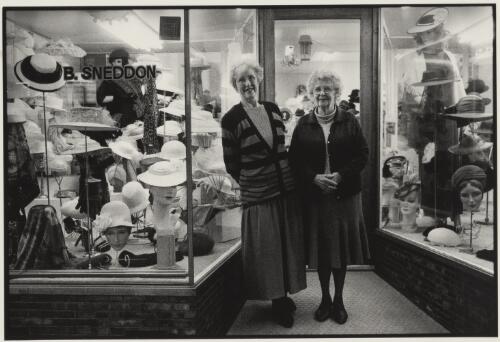 Beatrice and Betty Sneddon, Sneddon's Millinery [picture] / Ian Kenins