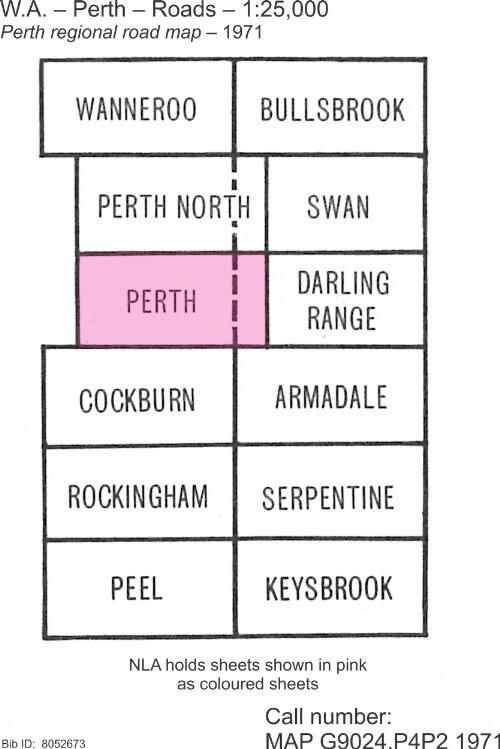 Perth regional road map / prepared by the Department of Lands and Surveys