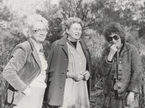 Portraits of Judith Wright, Denise Levertov, and Rosemary Bolton, Mongarlowe, N.S.W., 1981 [picture] / Alec Bolton