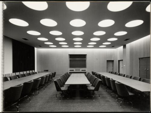 Conference room at the National Library of Australia, 1968 [picture] / Max Dupain