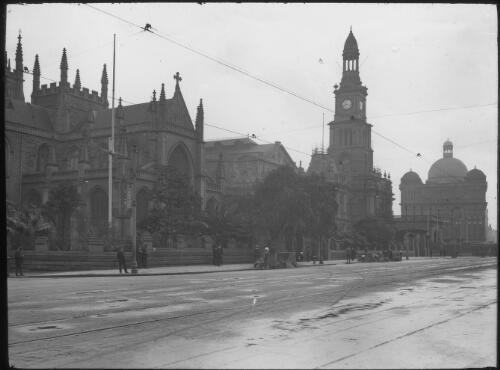 St. Andrew's Cathedral, Sydney, ca. 1900 [transparency]