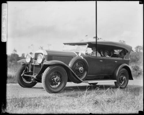 The Cazneaux family in new Buick car, Sydney, 1929 [picture]