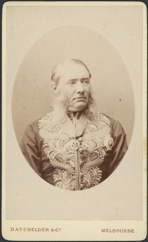 Portrait of Viscount Canterbury, Governor of Victoria, ca. 1870 [picture] / Batchelder & Co, Melbourne