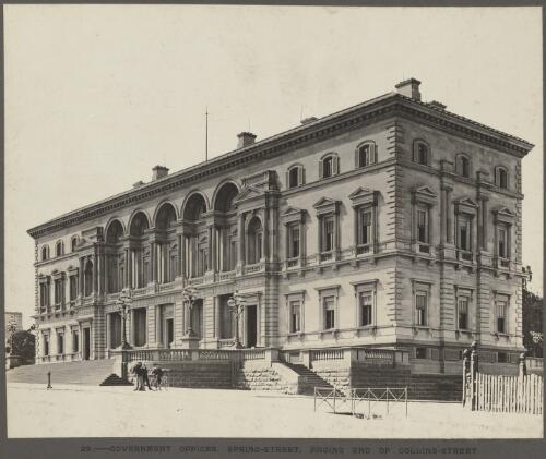Government Offices, Spring St, facing end of Collins St [picture]