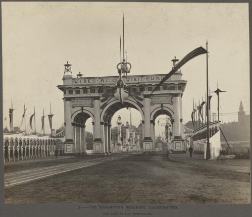 The approach to Princes-Bridge, from the south or St. Kilda side of the Yarra Yarra River, Melbourne, 1901 [picture]