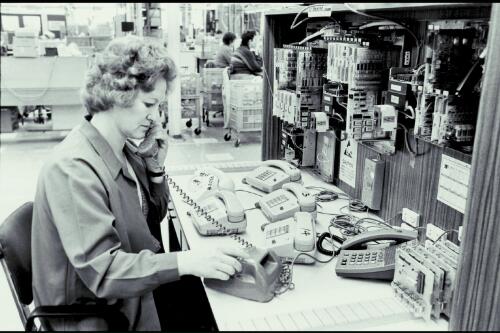 Telecom Workshop, South Melbourne, 1985 [picture] / Ruth Maddison