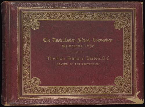Australasian Federal Convention, Melbourne, 1898 [picture]