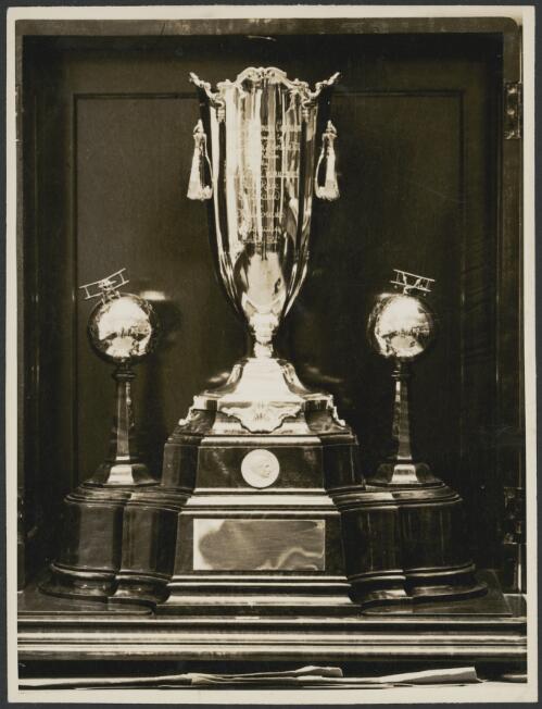 MacRobertson Air Race trophy, 1934 [picture] / Sydney Morning Herald and Sydney Mail