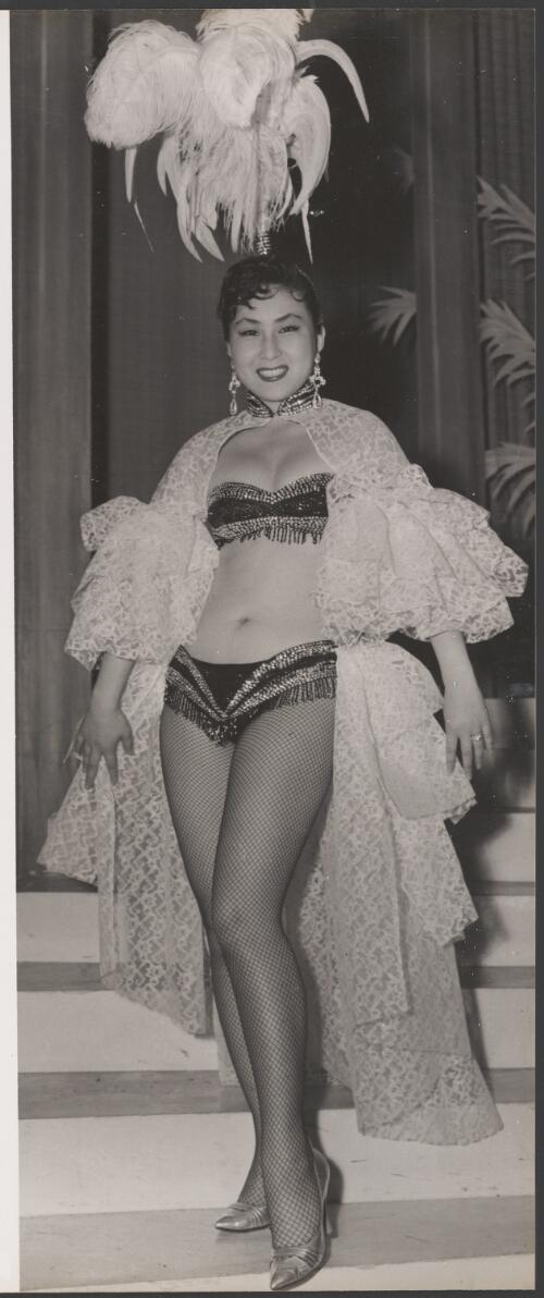 Portrait of Japanese strip-tease artist, Cherry Minato, ca. 1960, 3 [picture] / produced by H. Williamson & Co., Sydney