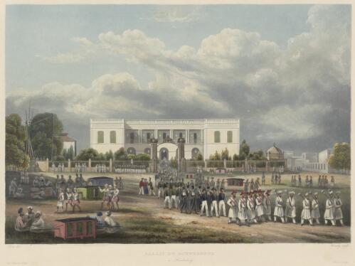 Palais du gouverneur a Pondichery [picture] / Paris del.; Himely sc